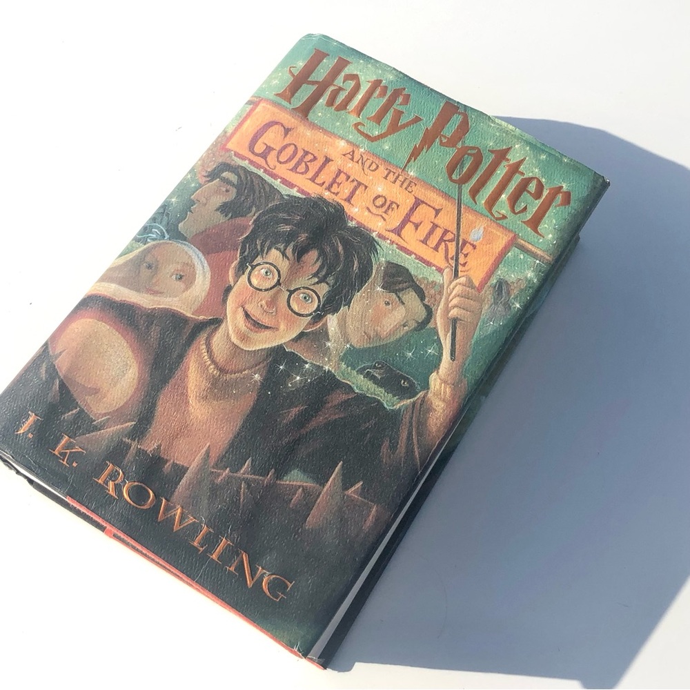 Harry Potter And The Goblet Of Fire Hardcover Book With Markings Used